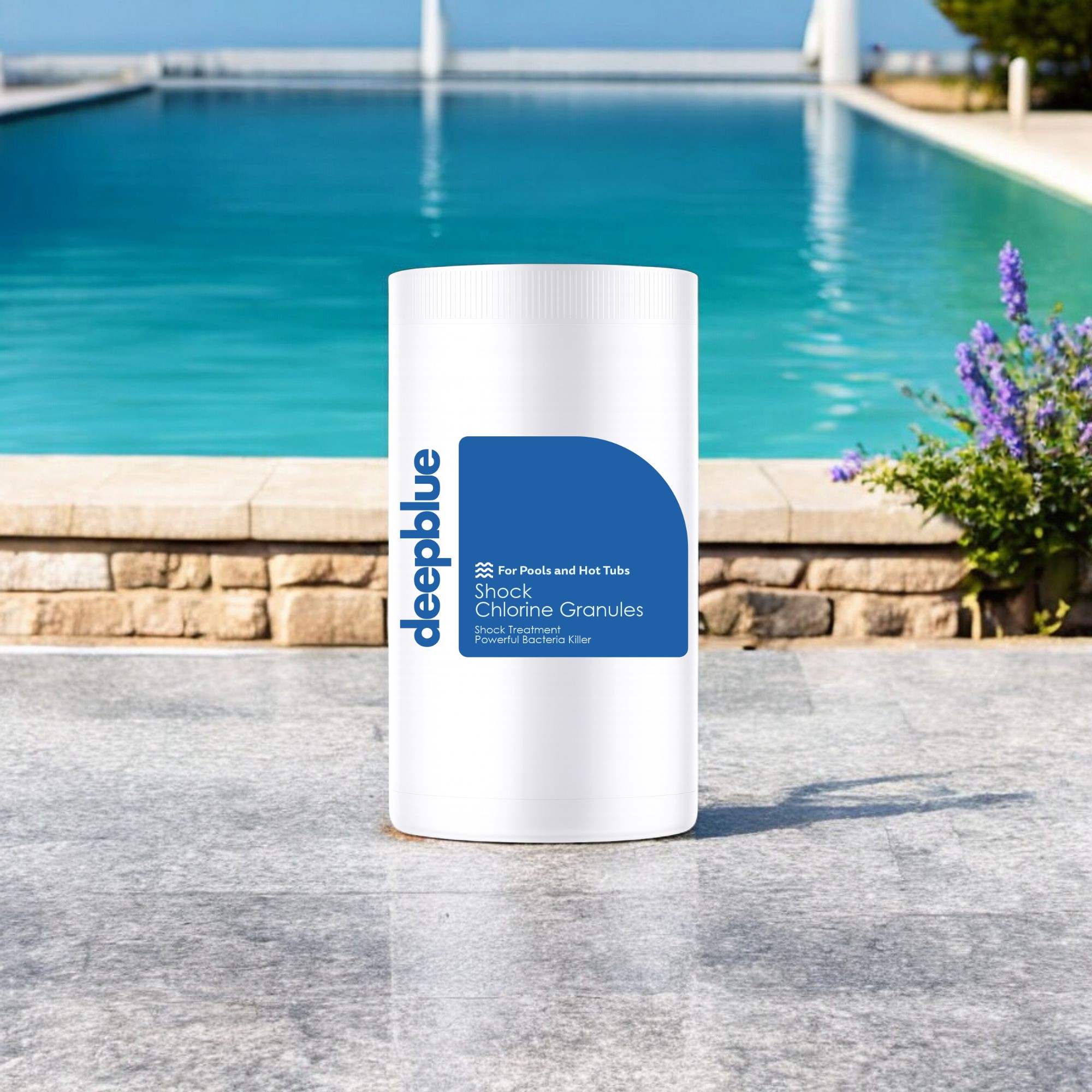 Deep Blue Pro Shock Chlorine Granules for hot tubs, spas and swimming pools 1Kg - Image 7