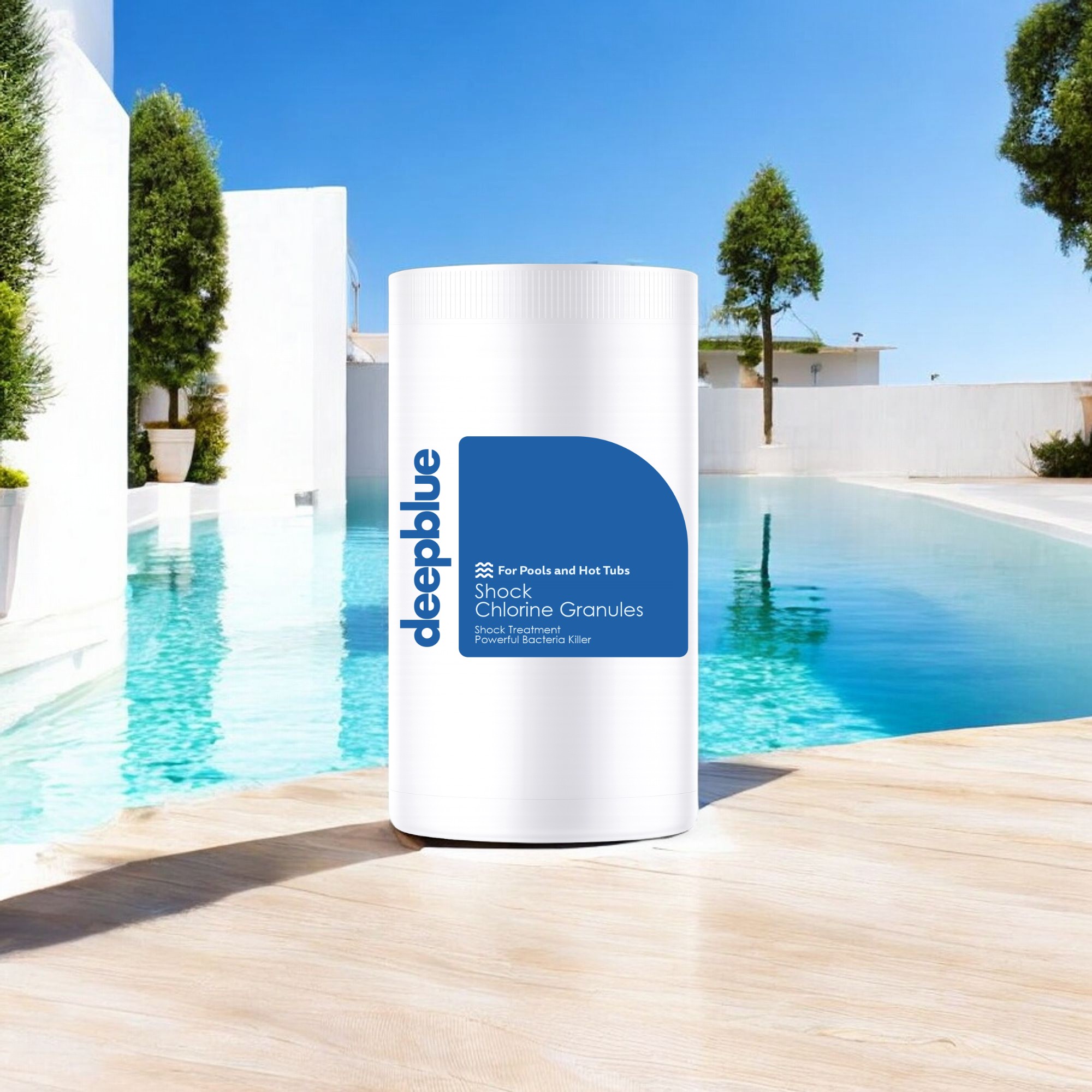 Deep Blue Pro Shock Chlorine Granules for hot tubs, spas and swimming pools 2Kg - Image 7