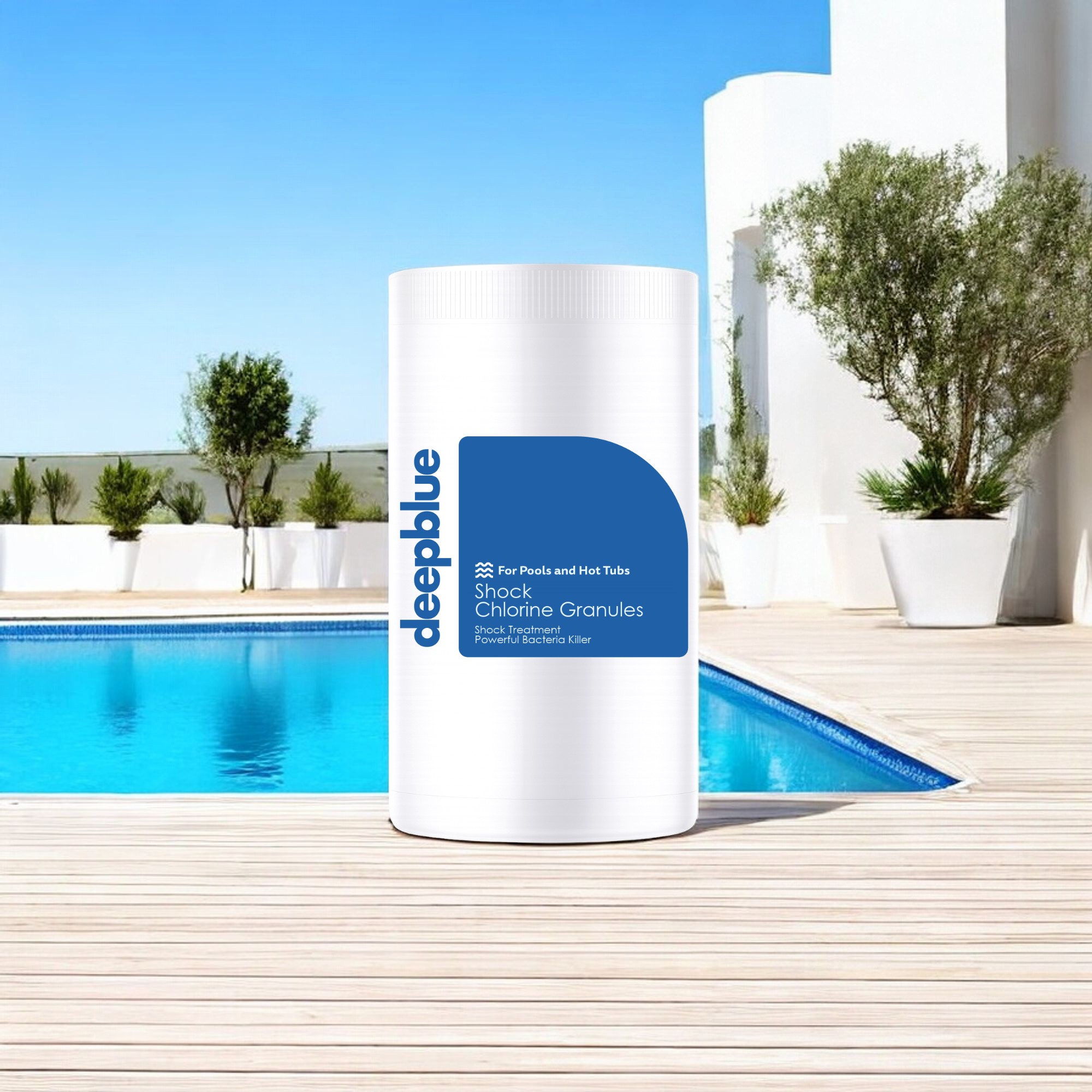 Deep Blue Pro Shock Chlorine Granules for hot tubs, swim spas and swimming pools 5Kg - Image 7