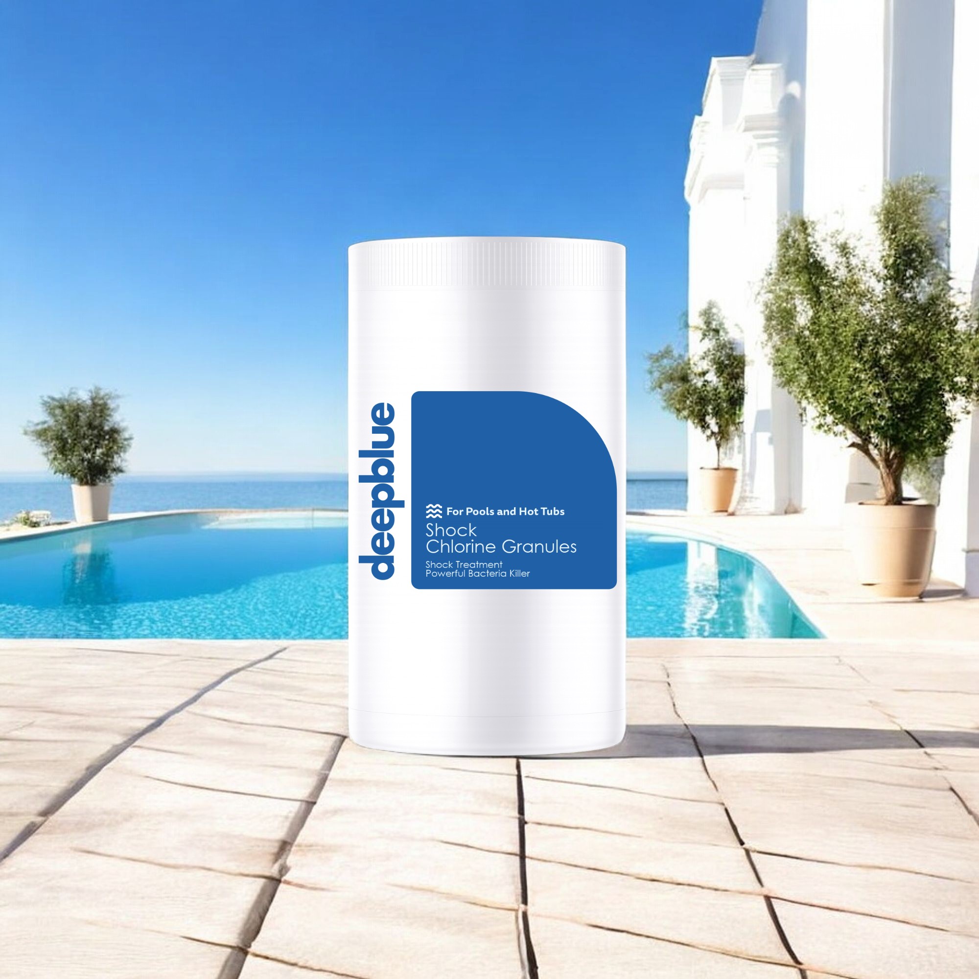 Deep Blue Pro Shock Chlorine Granules for hot tubs, swim spas and swimming pools 10Kg - Image 7