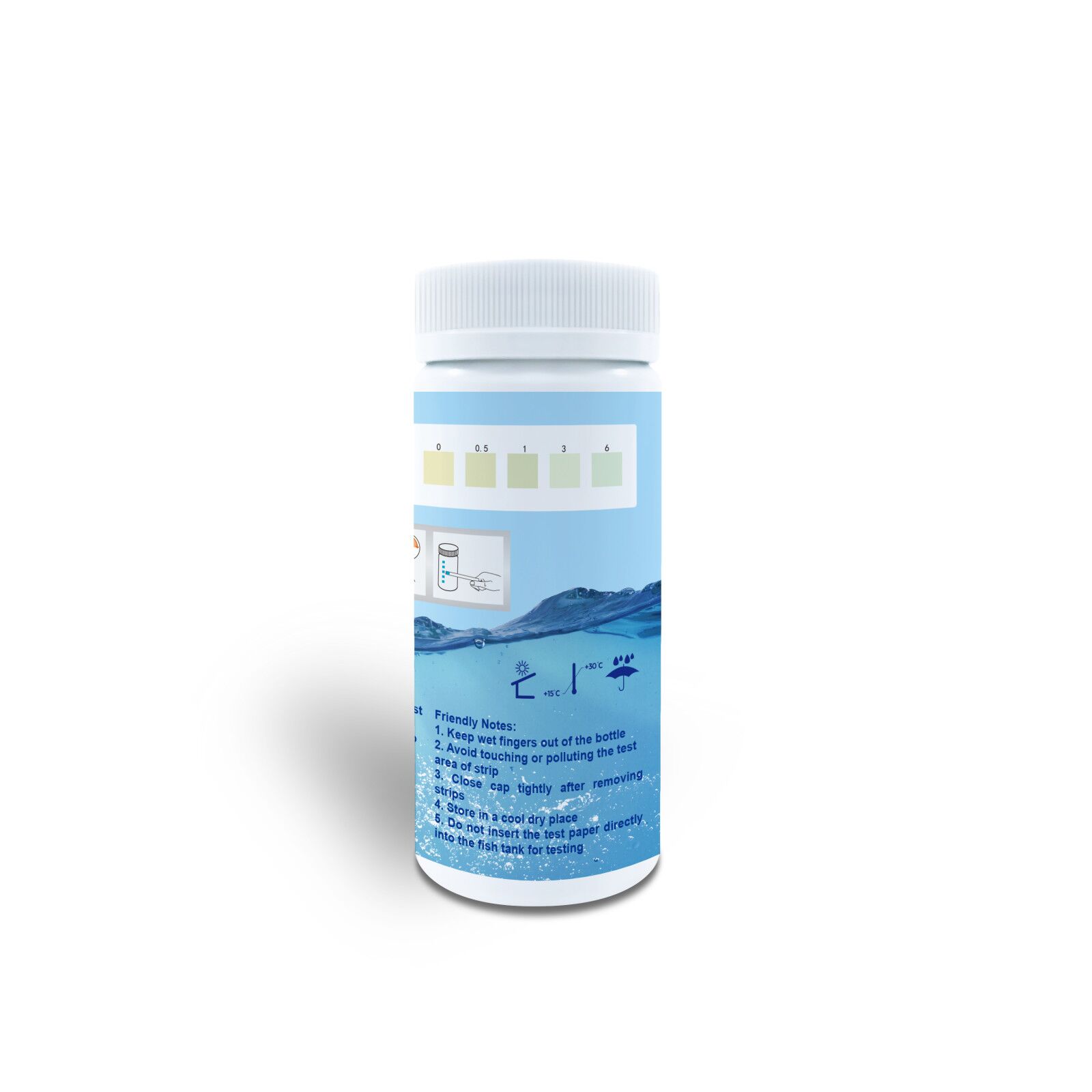 Deep Blue Ammonia Test Strips - Water Test for Aquarium, Pond, Pool & Spa - Image 2