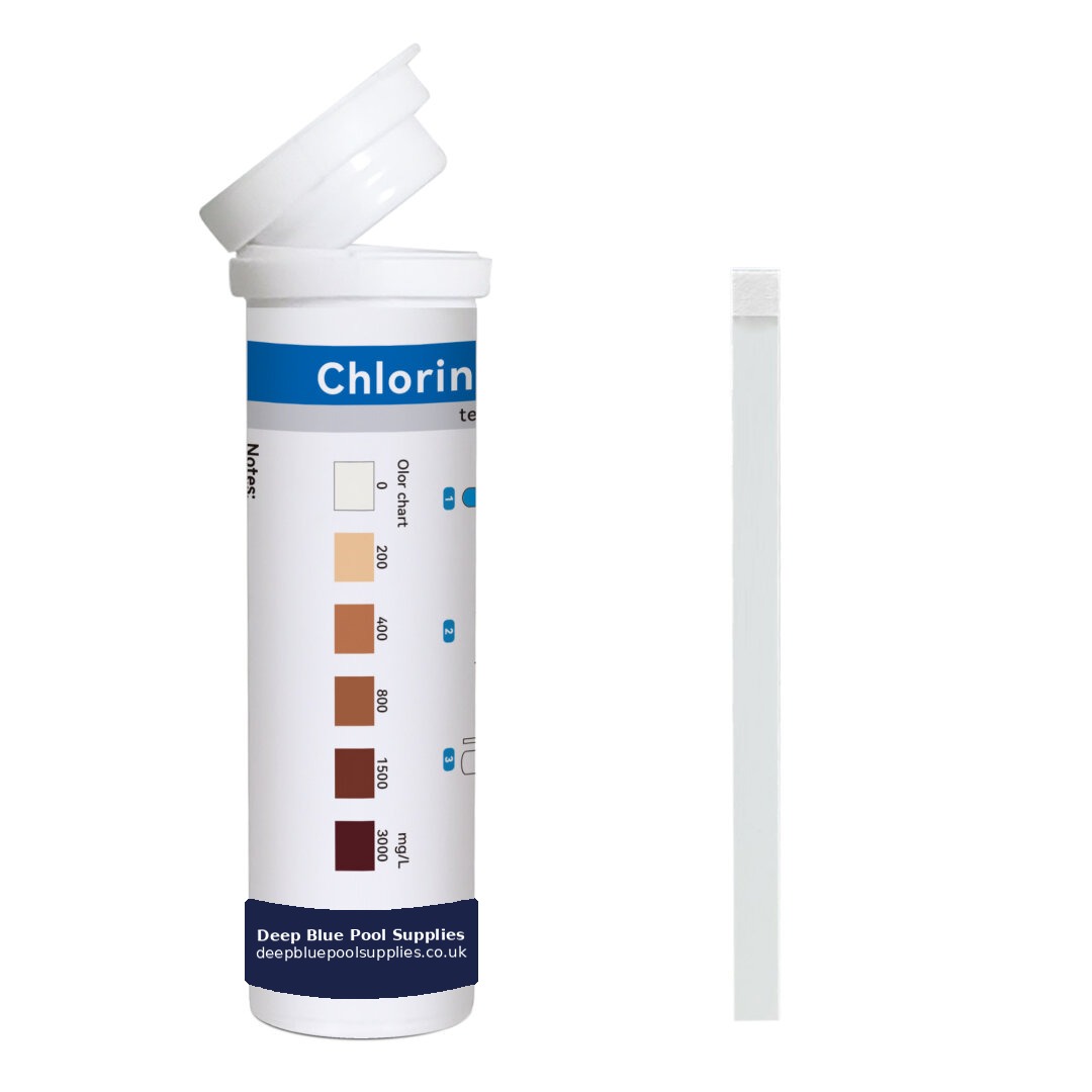 Deep Blue Chlorine Dioxide Test Strips - Disinfectant Water Test for Pools & Spas (0-3000mg/L) - Image 2