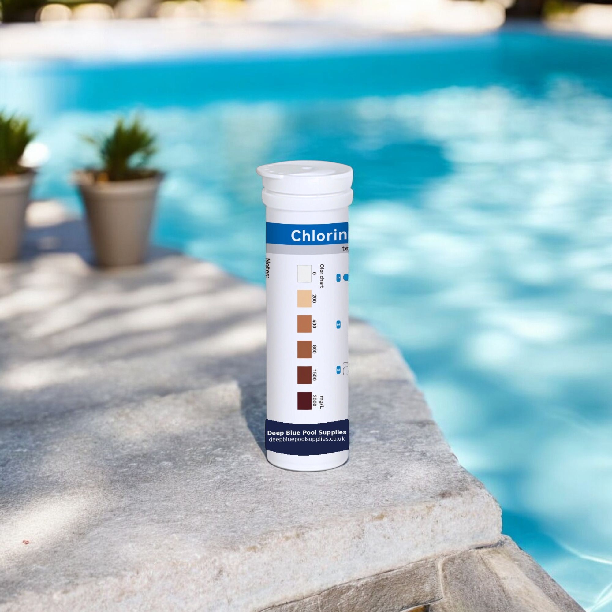 Deep Blue Chlorine Dioxide Test Strips - Disinfectant Water Test for Pools & Spas (0-3000mg/L) - Image 5