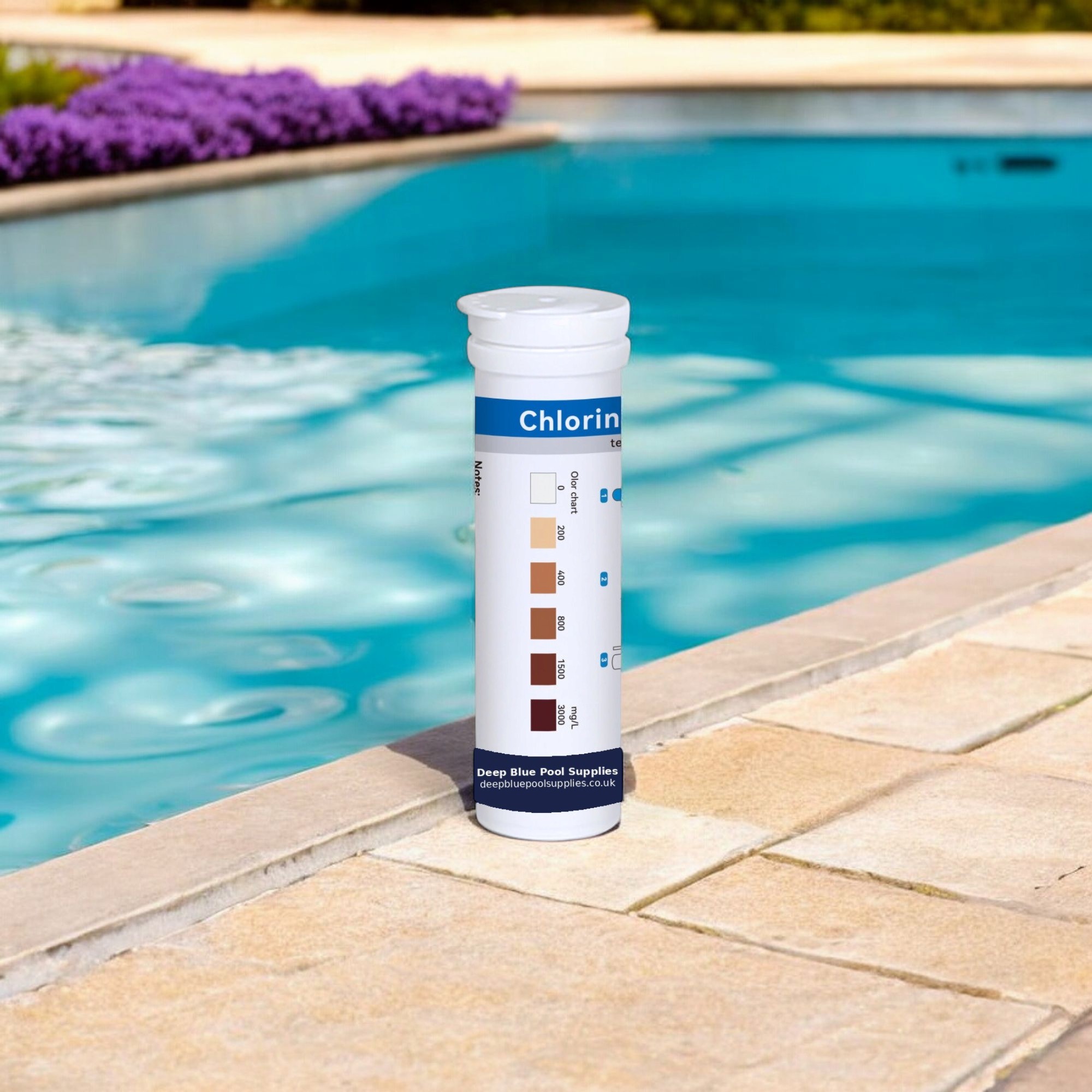 Deep Blue Chlorine Dioxide Test Strips - Disinfectant Water Test for Pools & Spas (0-3000mg/L) - Image 6