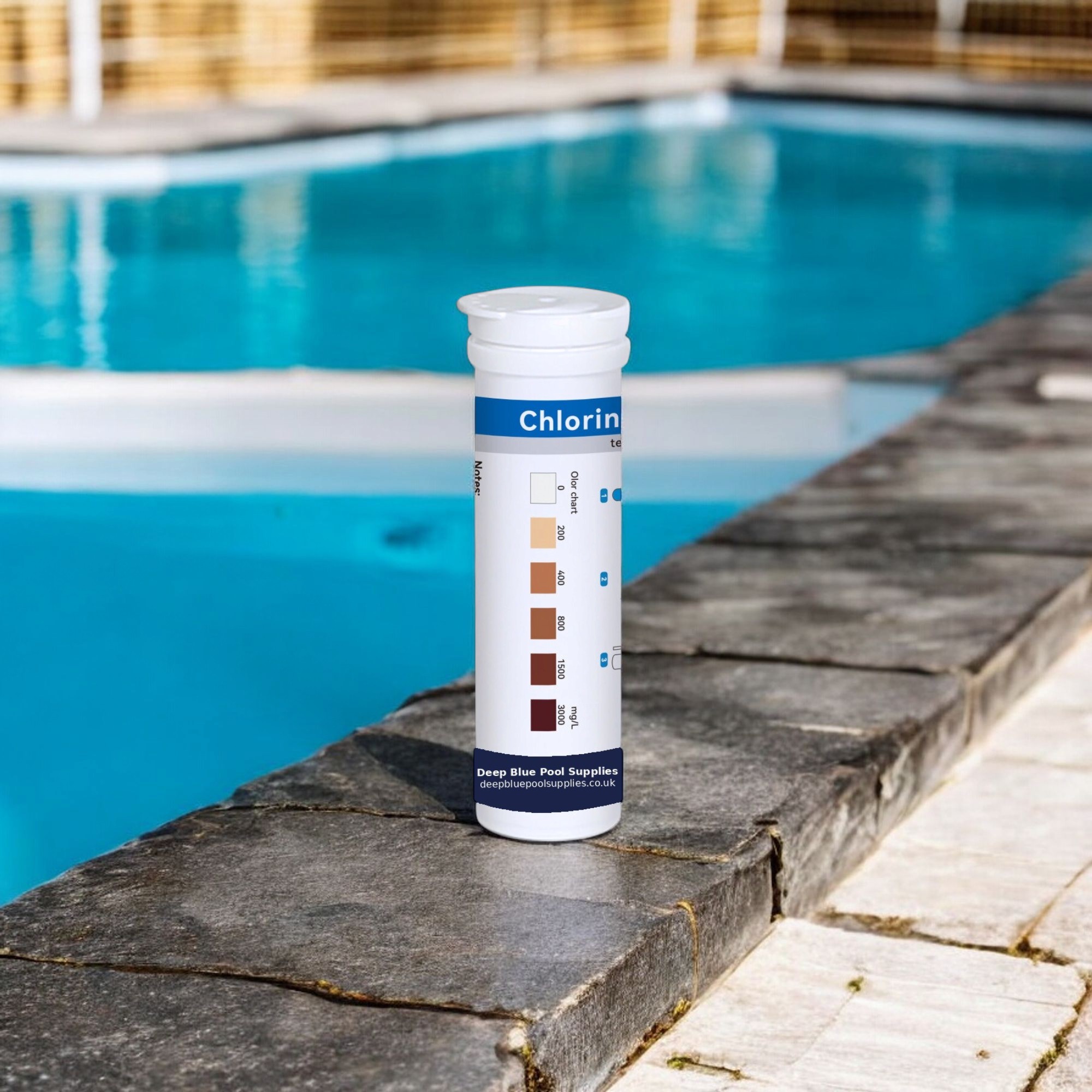 Deep Blue Chlorine Dioxide Test Strips - Disinfectant Water Test for Pools & Spas (0-3000mg/L) - Image 7