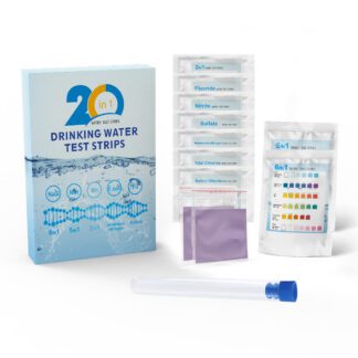 Deep Blue 20-in-1 Drinking Water Test Strips - Full Tap, Well & Borehole Water Test Kit
