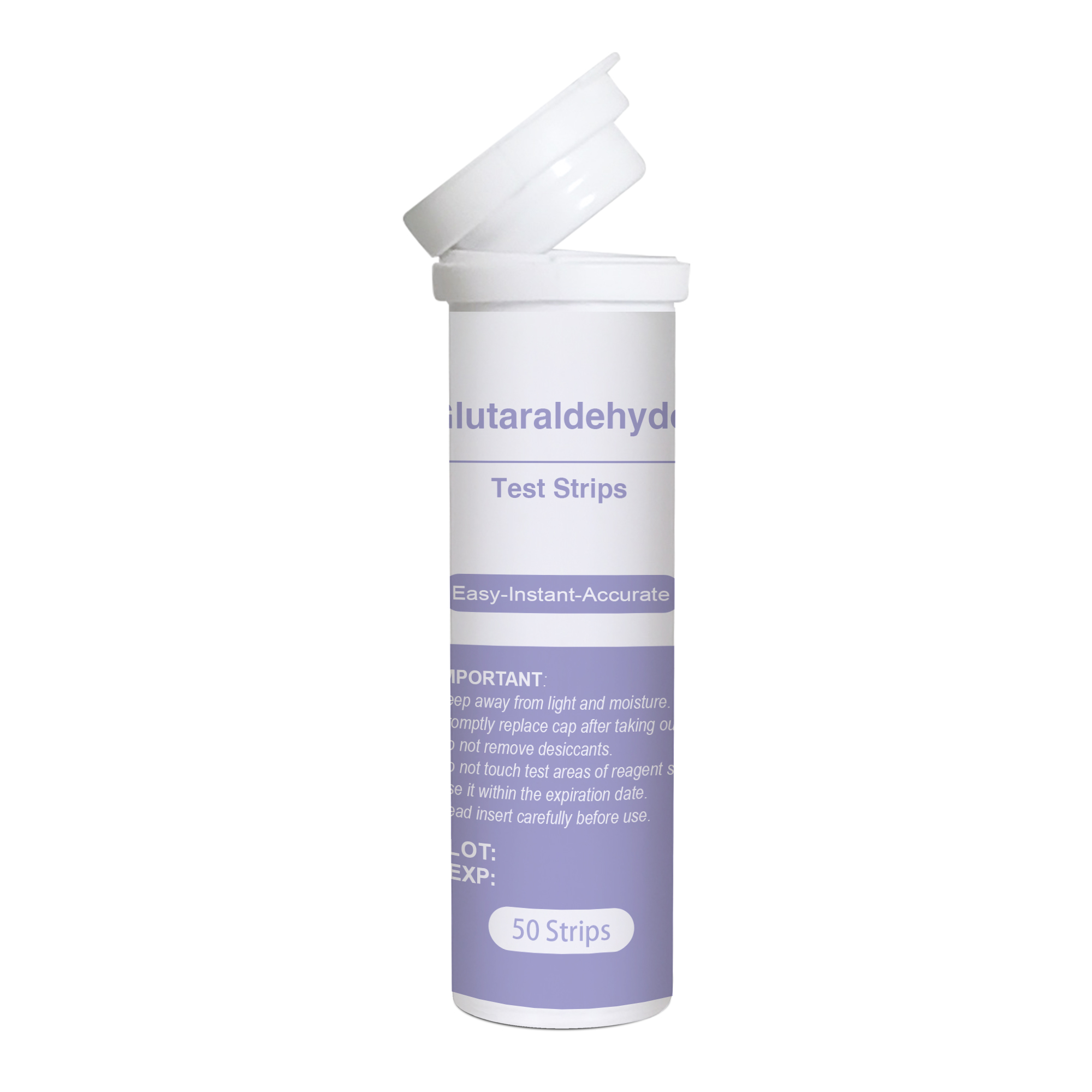 Deep Blue Glutaraldehyde Test Strips - Test Water Disinfectant Levels (0.5-3%) - Image 3