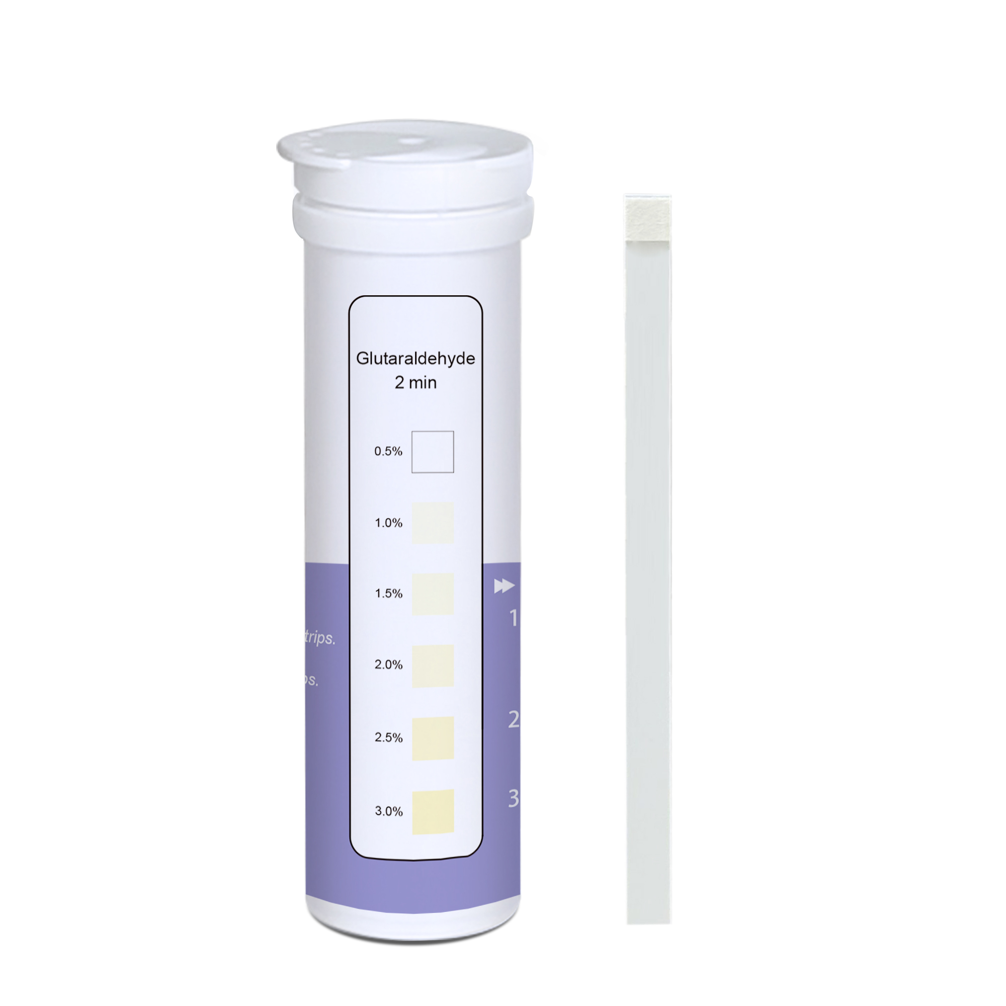 Deep Blue Glutaraldehyde Test Strips - Test Water Disinfectant Levels (0.5-3%) - Image 4