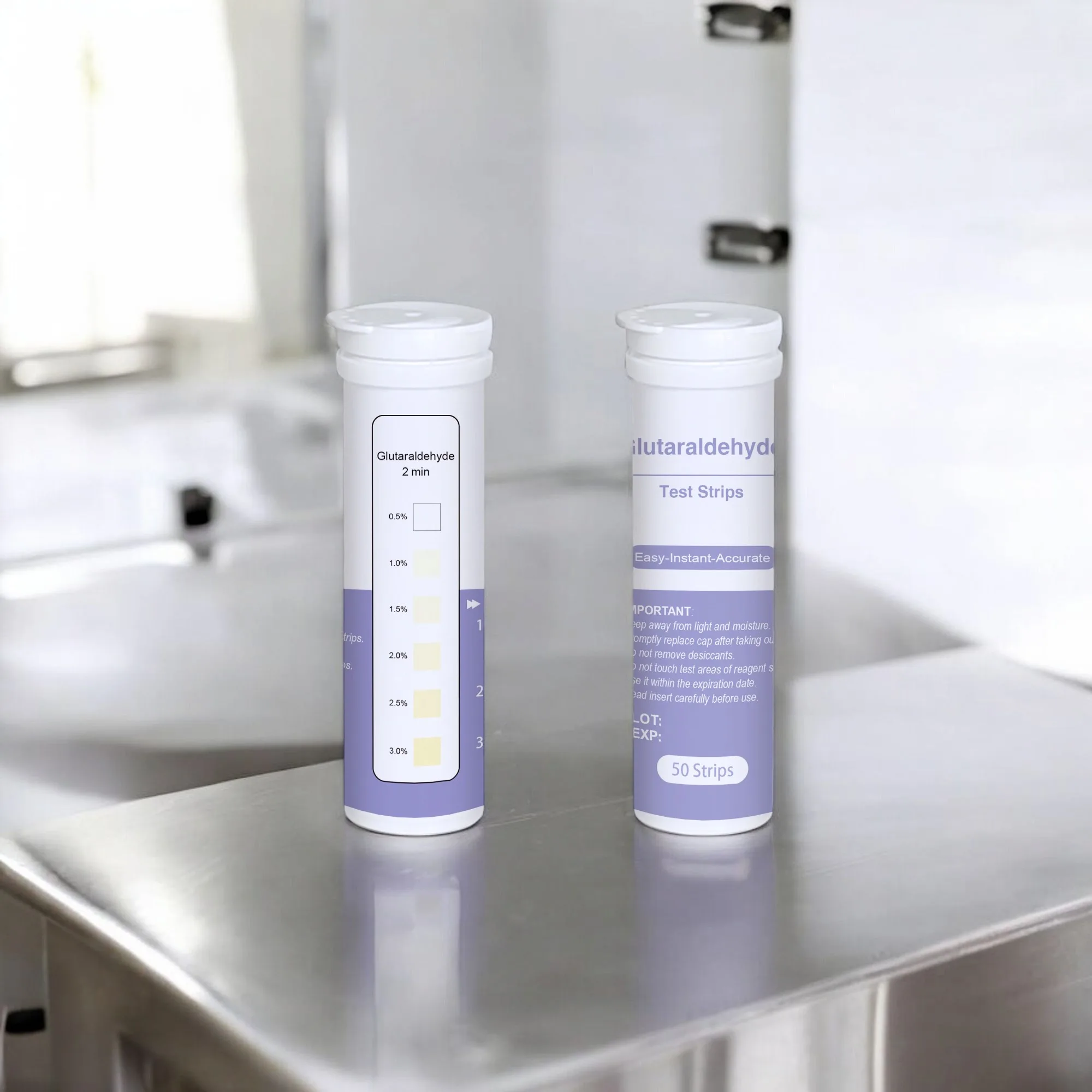 Deep Blue Glutaraldehyde Test Strips - Test Water Disinfectant Levels (0.5-3%) - Image 8