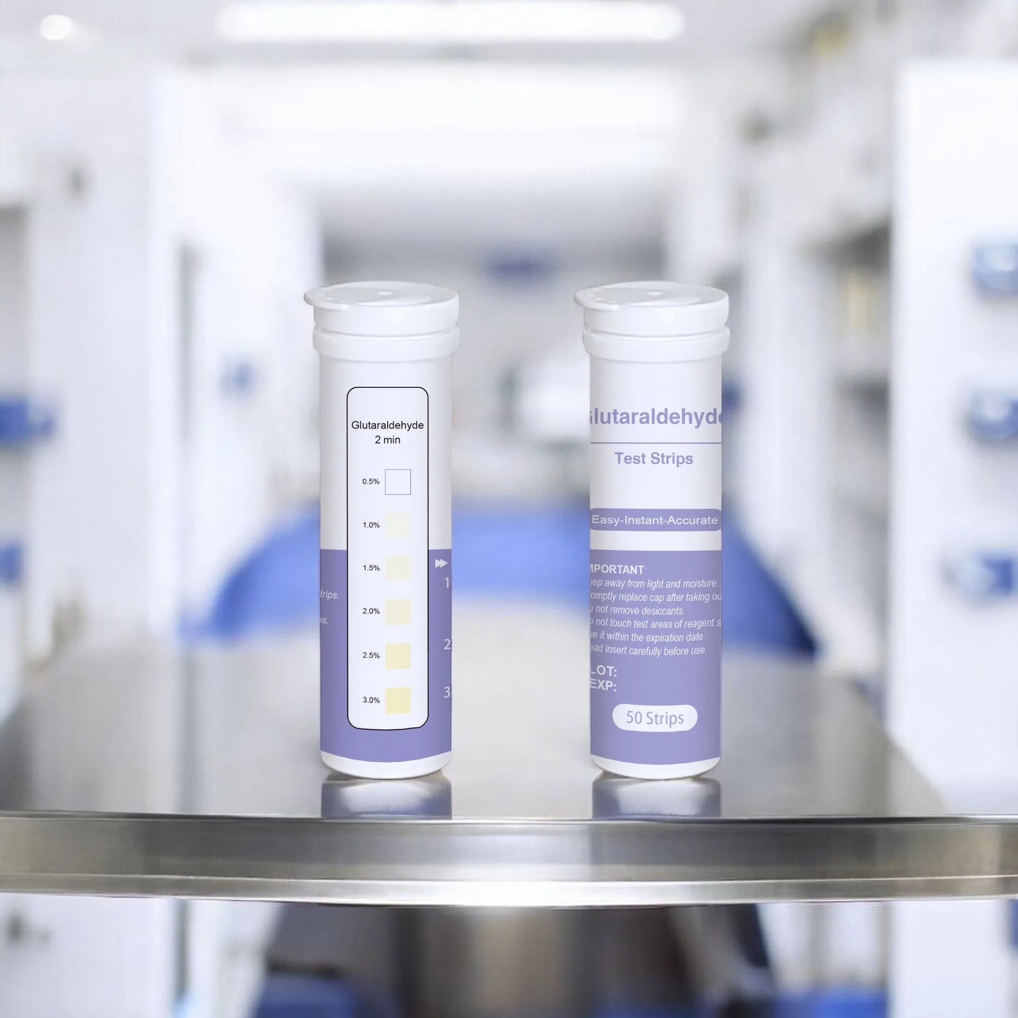 Deep Blue Glutaraldehyde Test Strips - Test Water Disinfectant Levels (0.5-3%) - Image 9