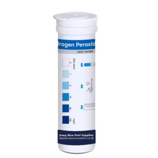 Deep Blue Hydrogen Peroxide Test Strips - Chlorine-Free Water Test for Pools & Spas (0-100mg/L)