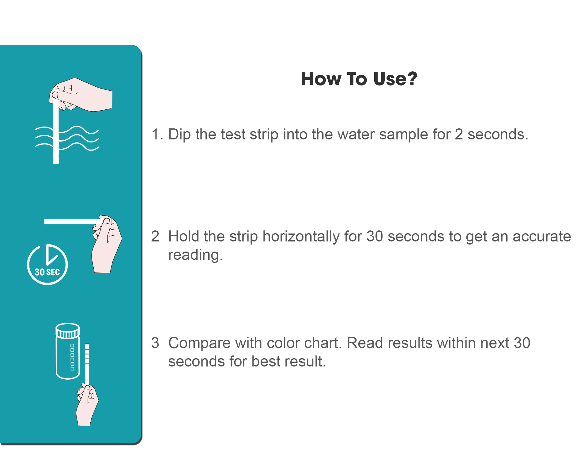 Deep Blue Water Hardness Test Strips - Calcium Hardness Test for Pool, Spa & Aquarium (4 Colour Pad) - Image 4