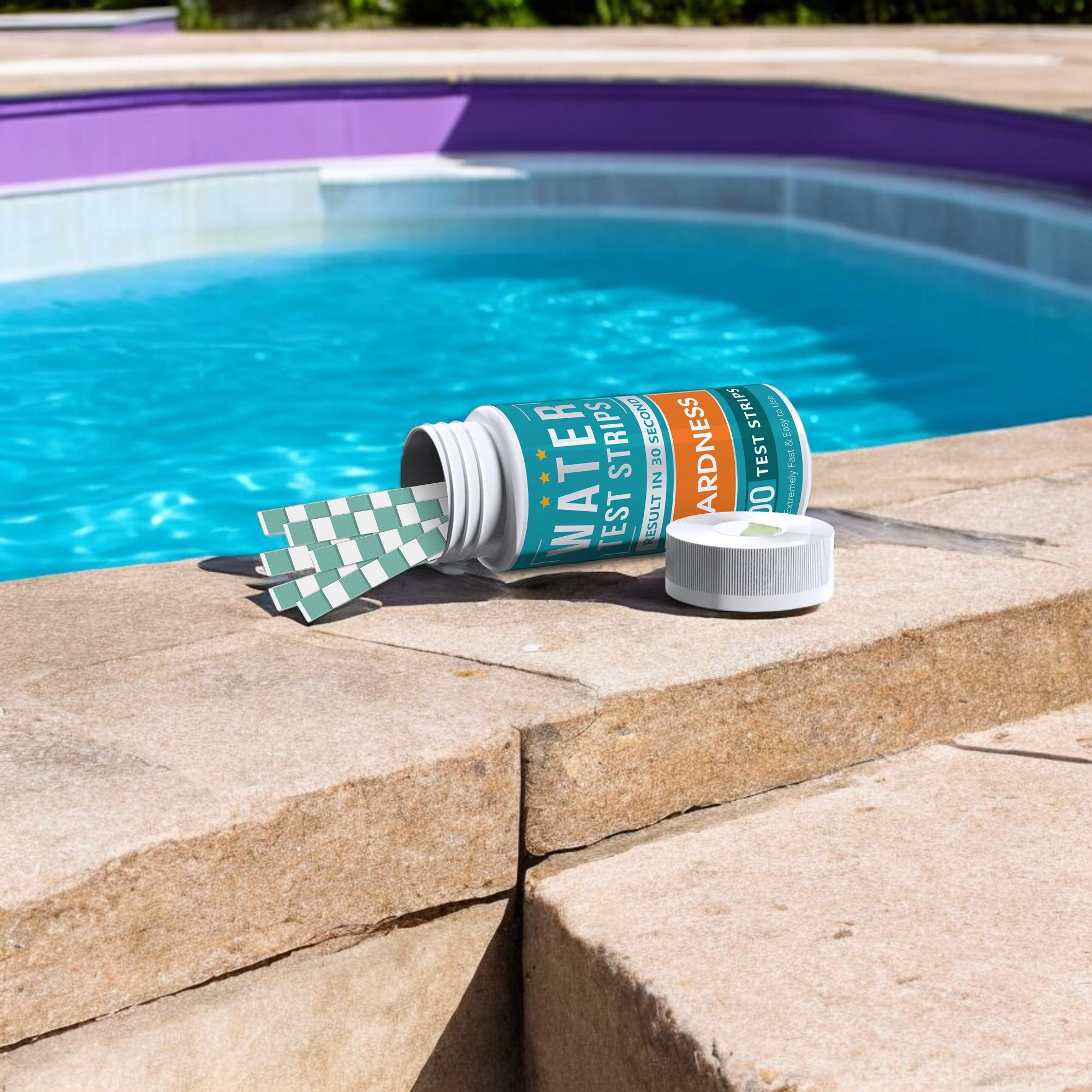 Deep Blue Water Hardness Test Strips - Calcium Hardness Test for Pool, Spa & Aquarium (4 Colour Pad) - Image 5