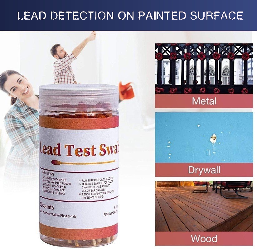 Deep Blue Lead Test Swabs - Instant Lead Test Kit for Paint, Toys, Dishes & Surfaces - Image 4