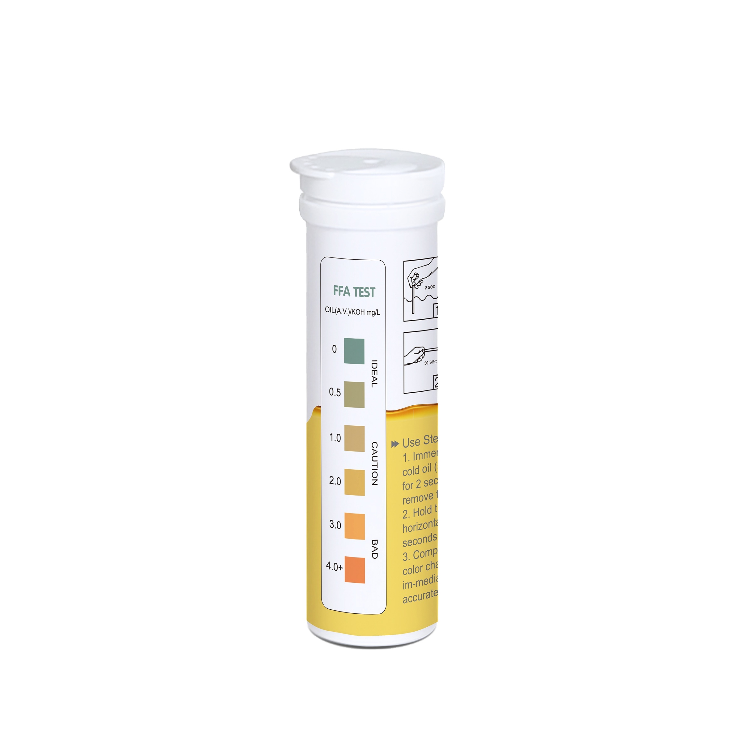 Deep Blue Cooking Oil Quality Test Strips - FFA & Acid Value Test for Fryer Oil - Image 2