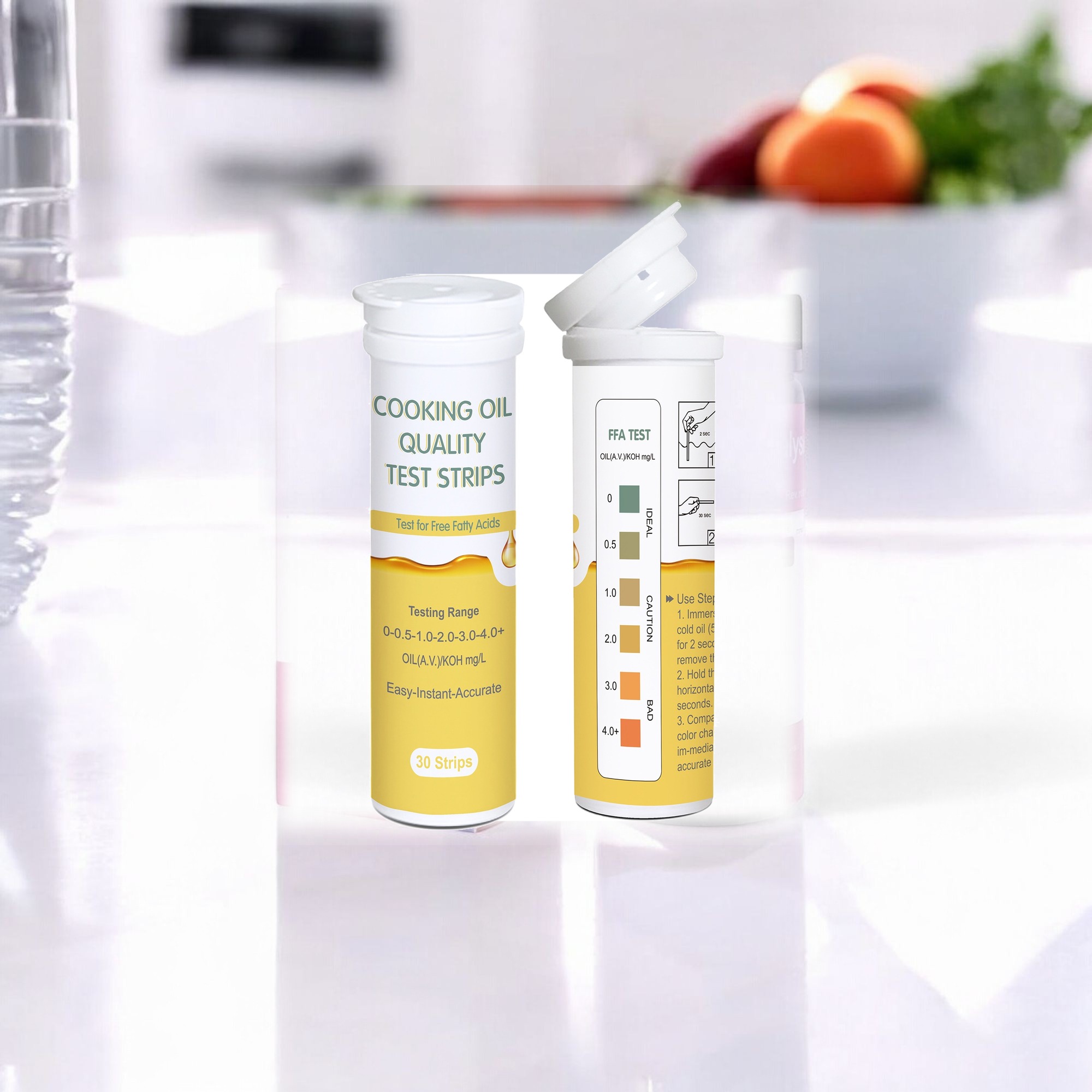 Deep Blue Cooking Oil Quality Test Strips - FFA & Acid Value Test for Fryer Oil - Image 8