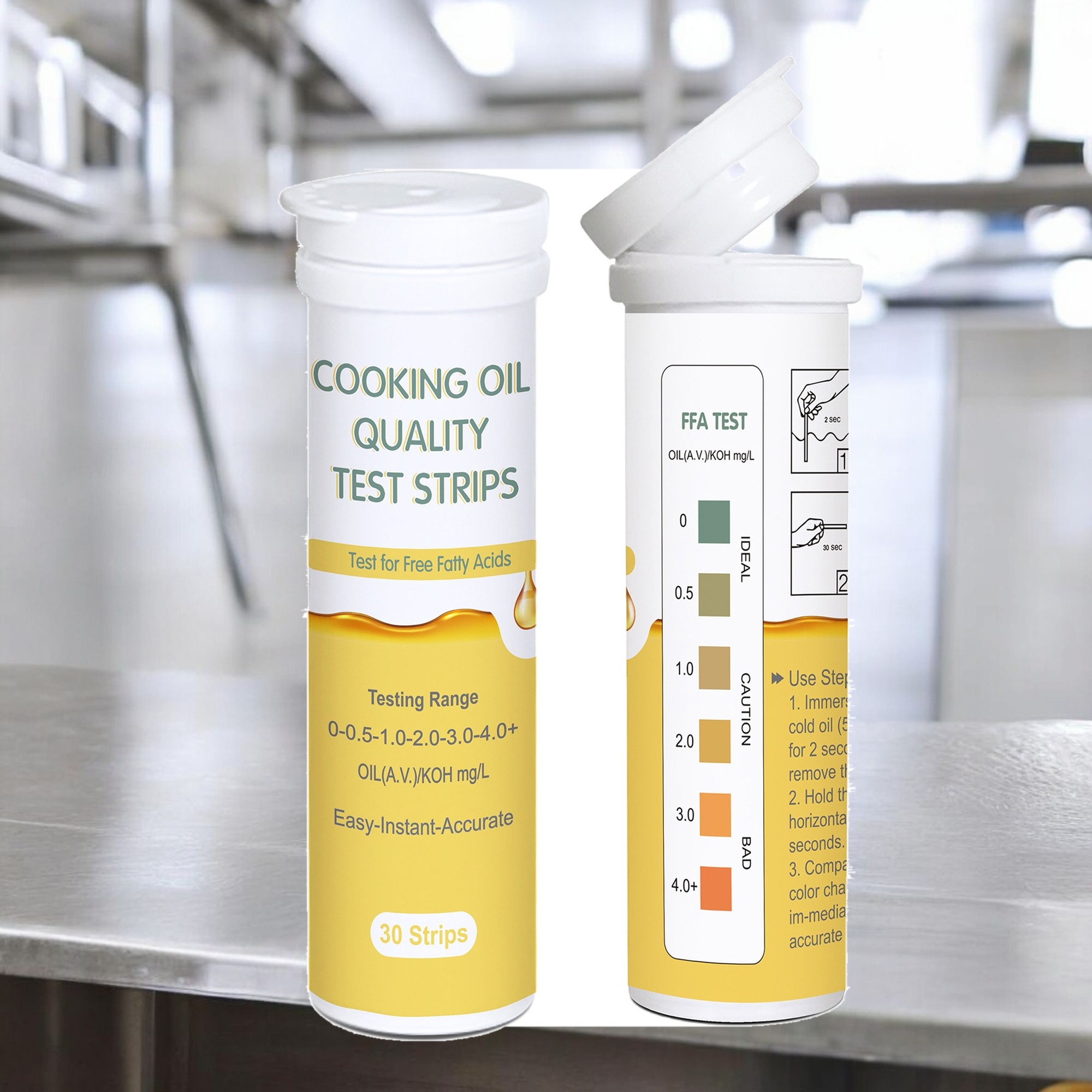 Deep Blue Cooking Oil Quality Test Strips - FFA & Acid Value Test for Fryer Oil - Image 9