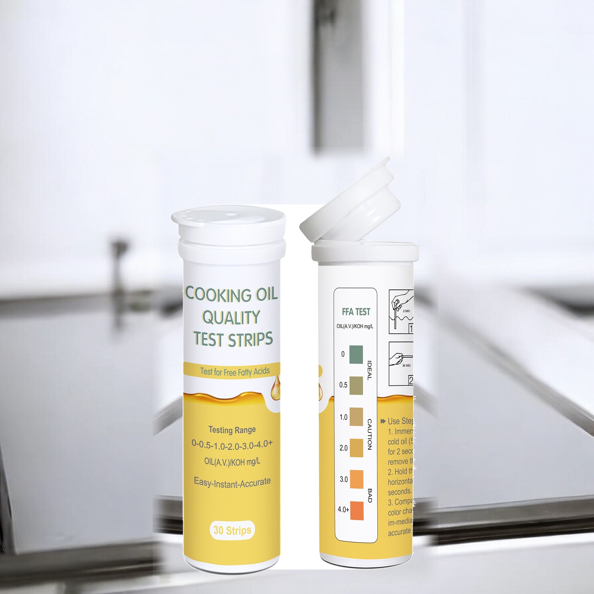 Deep Blue Cooking Oil Quality Test Strips - FFA & Acid Value Test for Fryer Oil - Image 10