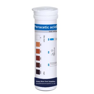 Deep Blue Peracetic Acid Test Strips - Test Disinfectant Concentration Levels (0-2000mg/L)