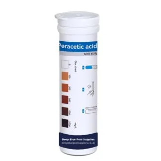 Deep Blue Peracetic Acid Test Strips - Test Disinfectant Concentration Levels (0-2000mg/L)
