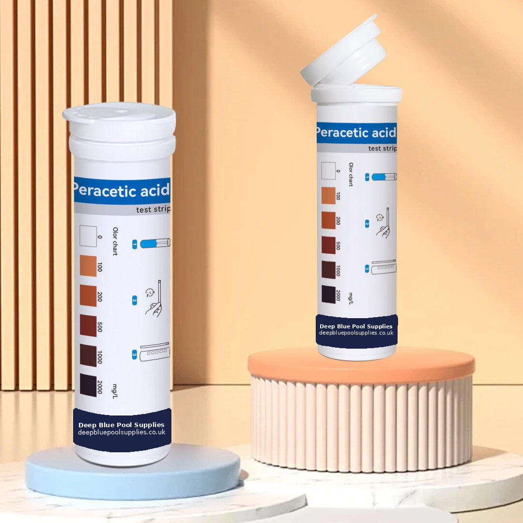 Deep Blue Peracetic Acid Test Strips - Test Disinfectant Concentration Levels (0-2000mg/L) - Image 4