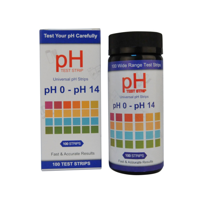 Deep Blue pH Test Strips 0-14 - Water & Liquid pH Test, Universal Use