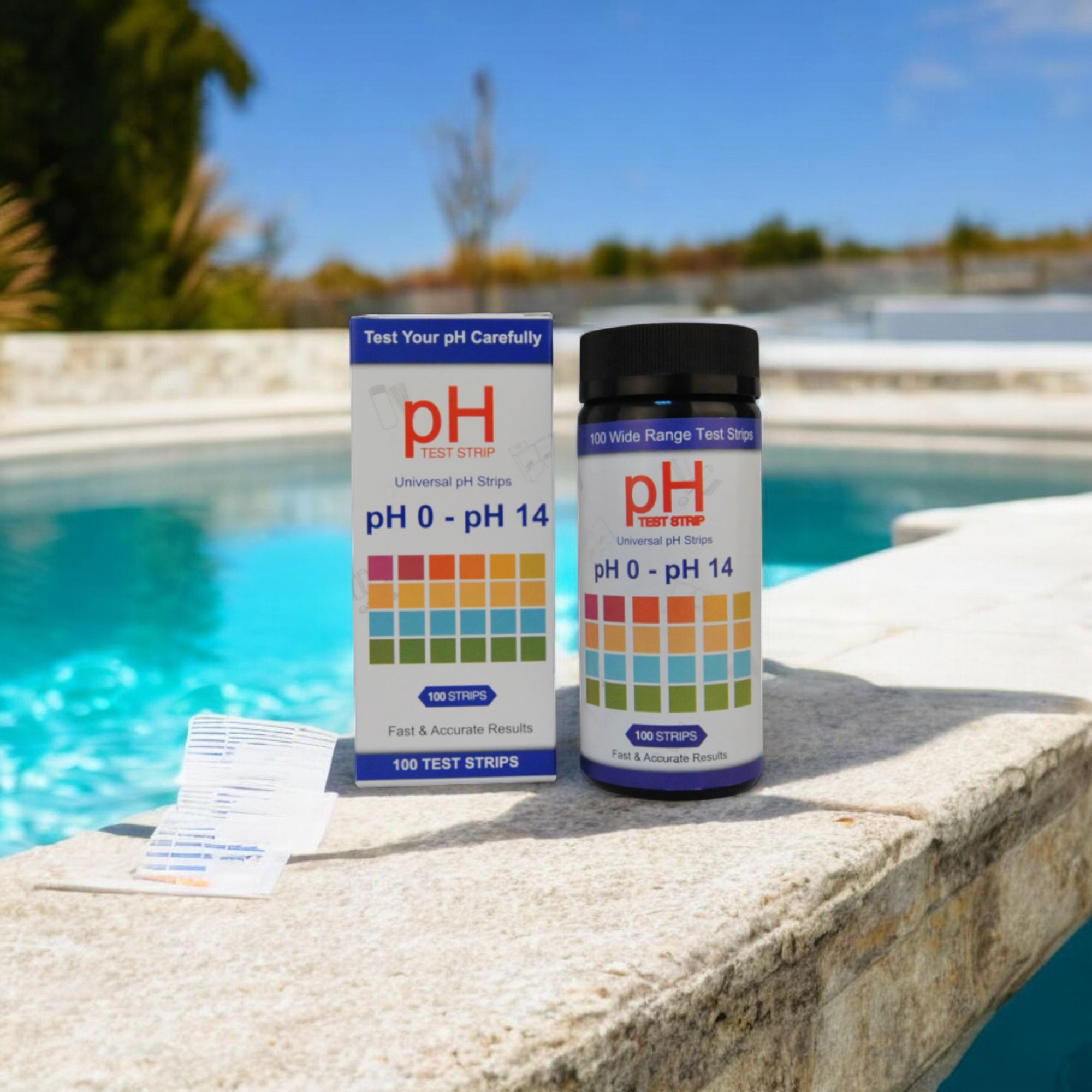 Deep Blue pH Test Strips 0-14 - Water & Liquid pH Test, Universal Use - Image 2