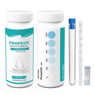 Deep Blue Phosphate Test Strips - Algae Prevention Water Test for Pool & Spa (0-1000ppb)
