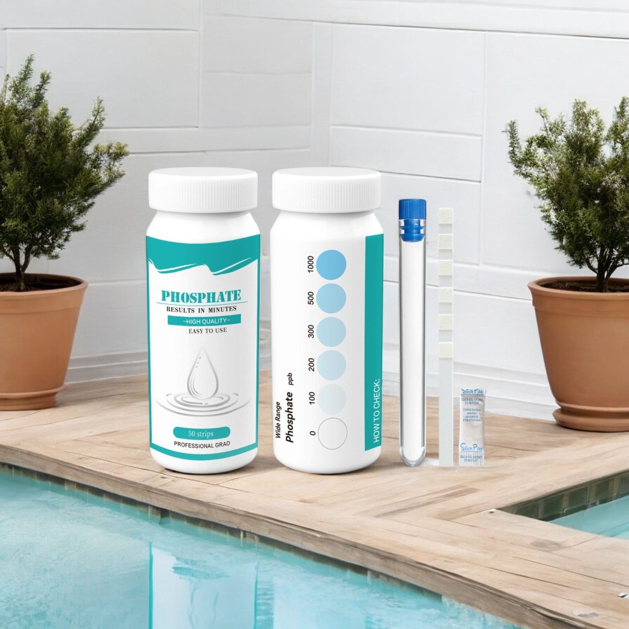 Deep Blue Phosphate Test Strips - Algae Prevention Water Test for Pool & Spa (0-1000ppb) - Image 8