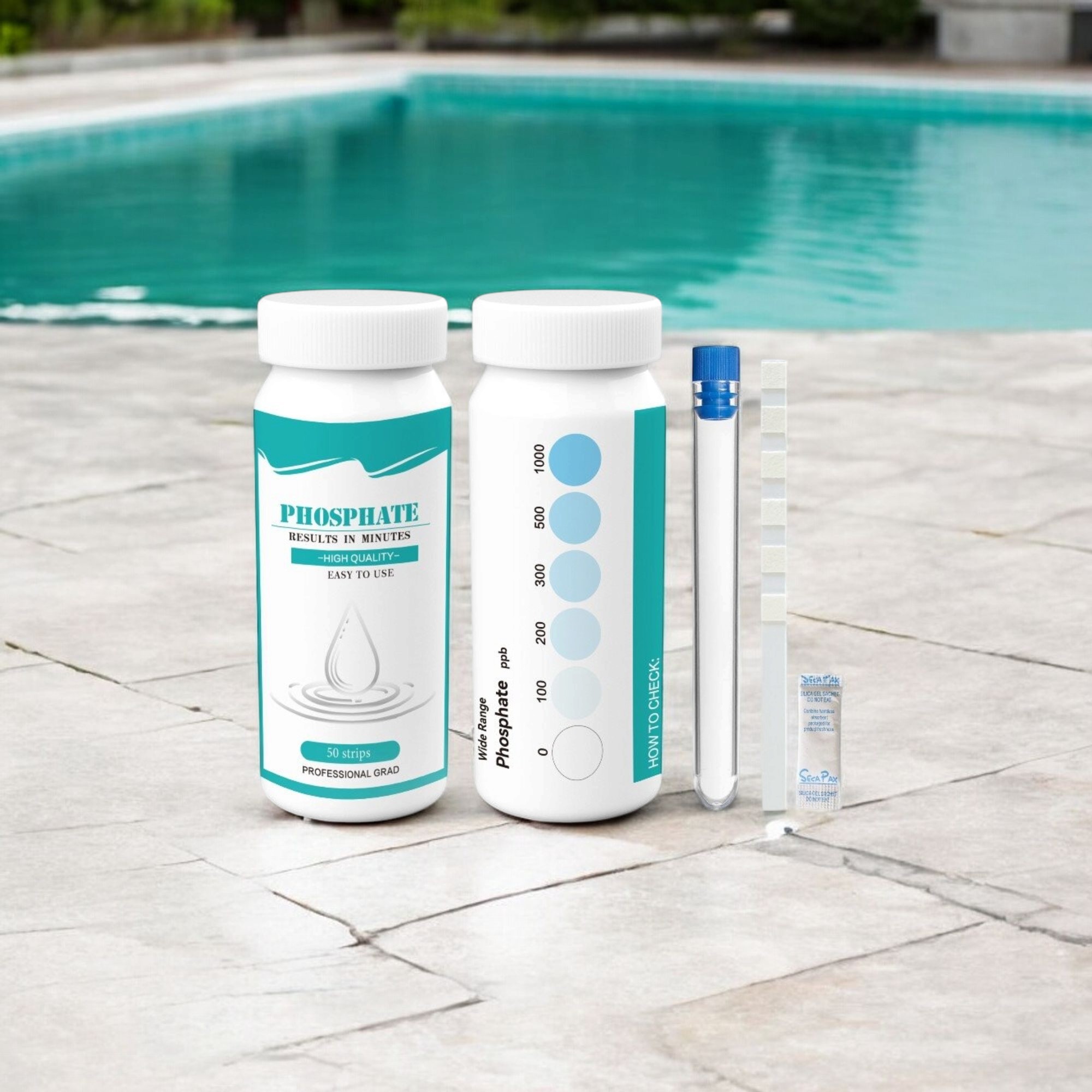 Deep Blue Phosphate Test Strips - Algae Prevention Water Test for Pool & Spa (0-1000ppb) - Image 9