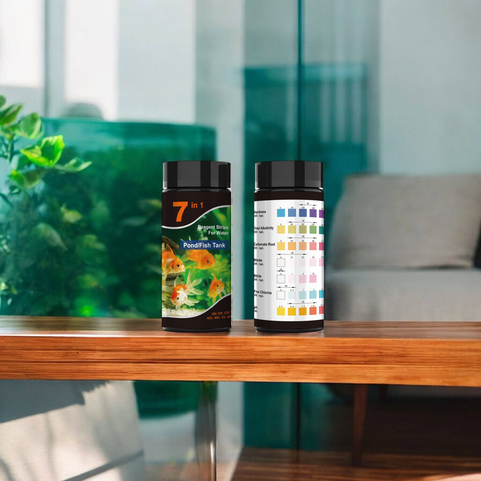 Deep Blue 7-in-1 Pond & Fish Tank Test Strips - Aquarium Water Quality Check - Image 5