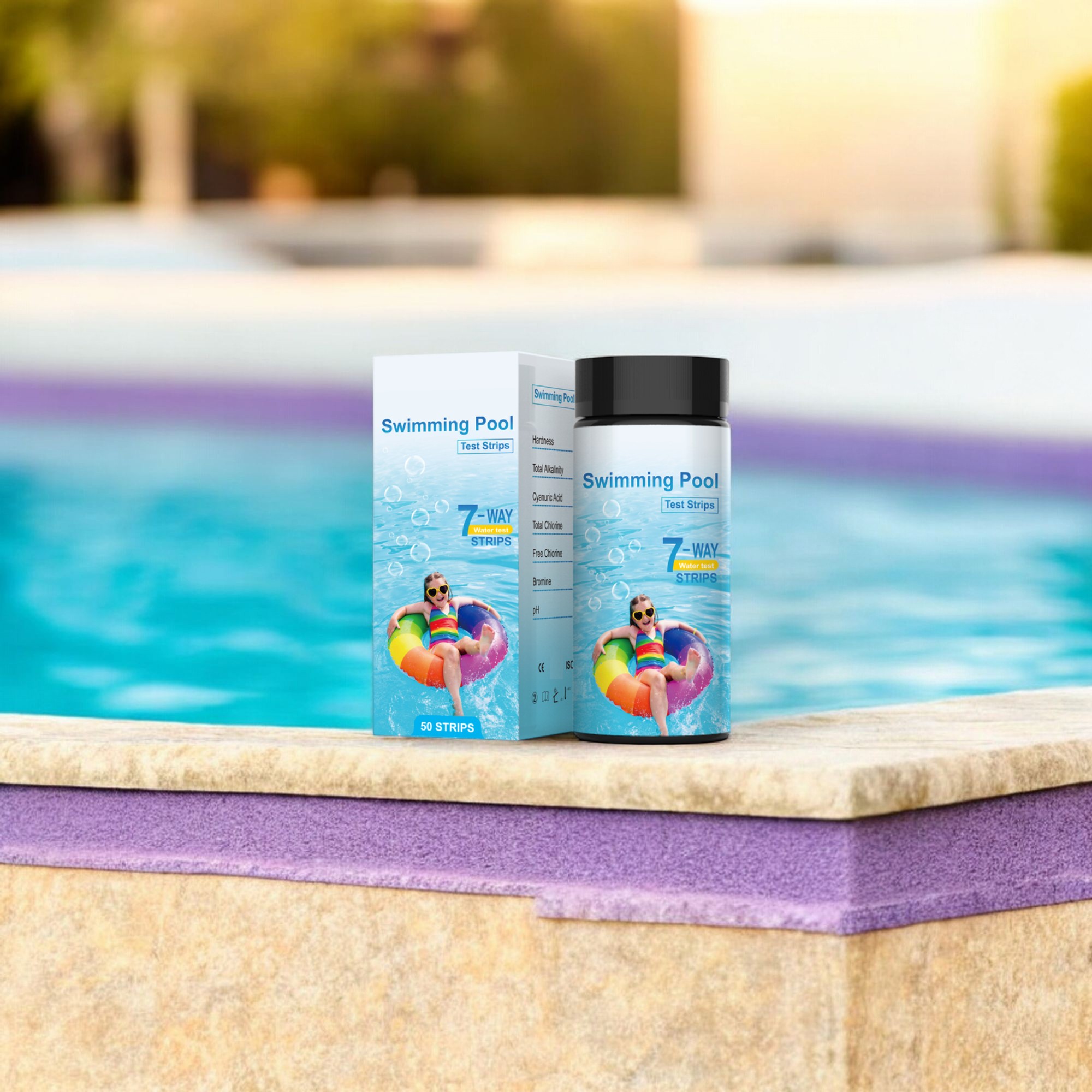 Deep Blue 7-in-1 Swimming Pool Test Strips - pH, Chlorine, Bromine & Alkalinity Water Check - Image 5