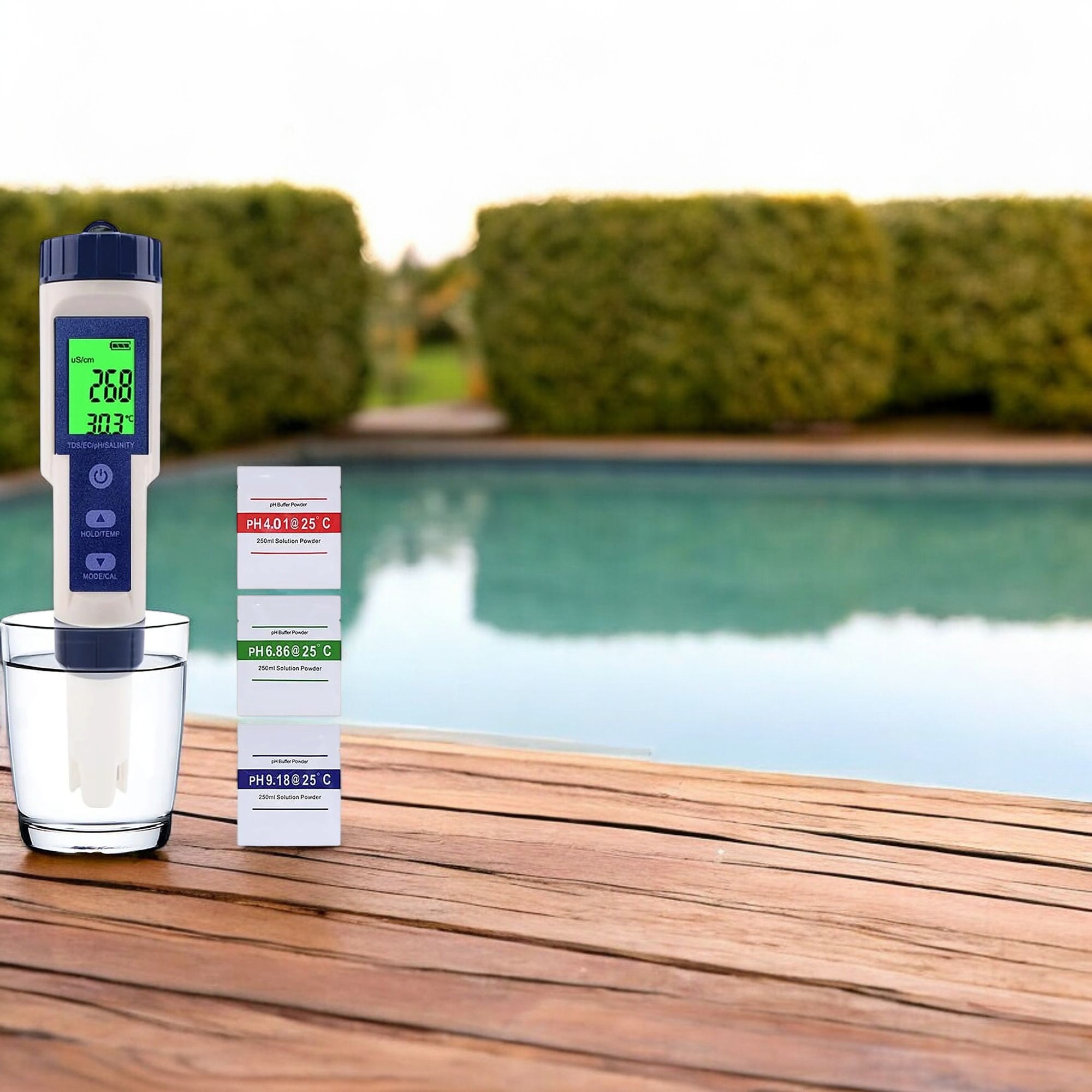 Digital 5-in-1 Water Tester for pH, Chlorine, ORP, Free Chlorine and Temperature Readings - 5 in 1 - Image 12