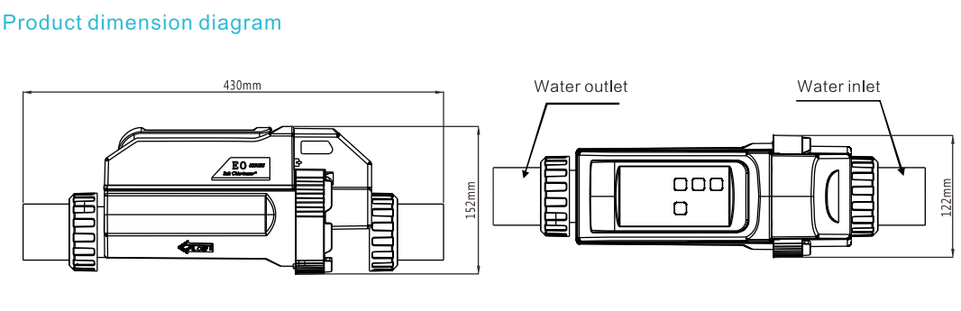 Deep Blue EQ Series Salt Chlorine Generator, 12g/h for 60m Pools - EQ Salt Generator 16g/h - Image 4