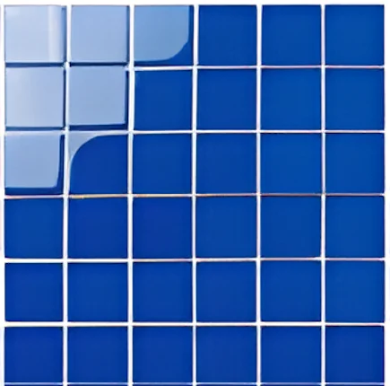 Deep Blue Glass Mosaic Andromeda Tiles - 300x300mm Sheet of 48x48mm Tiles for Concrete Pools - Glass Mosaic Carina 48x48