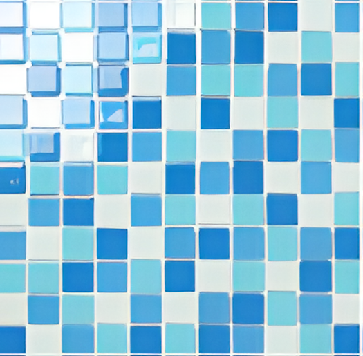 Deep Blue Fornax Glass Mosaic Tiles - 25x25mm, 300x300mm Sheet for Concrete Pools - Glass Mosaic Ursa 25x25mm - Image 3