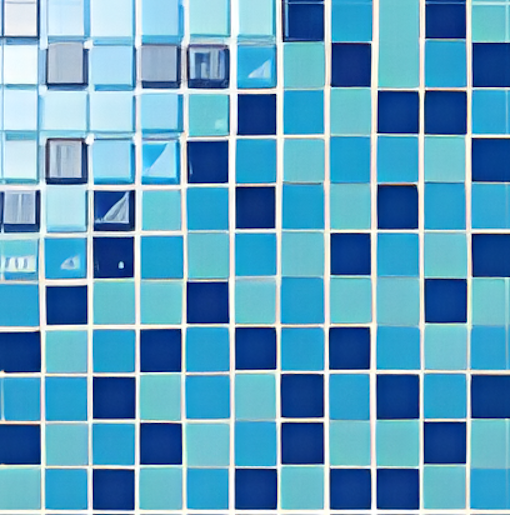 Deep Blue Fornax Glass Mosaic Tiles - 25x25mm, 300x300mm Sheet for Concrete Pools - Glass Mosaic Ursa 25x25mm - Image 4
