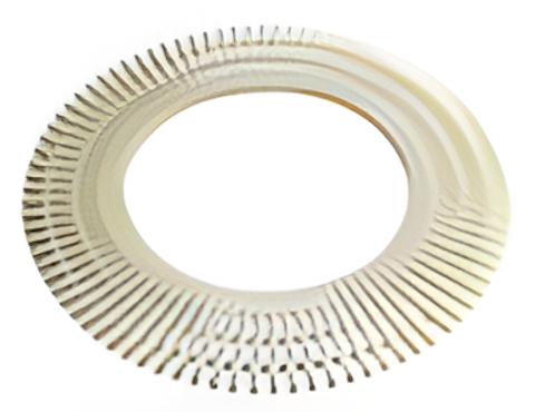 Deep Blue Multi-Turn Grating Pad for Pool Surrounds - 18cm, Bone Colour PP Plastic - Premium Wide-Face Grating 18cm - Image 2