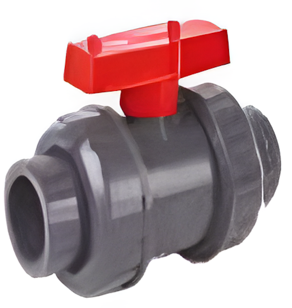 Deep Blue Pro PVC True Union Ball Valve, 0.5 Inch Threaded, Compact 173g - PVC Ball Valve Thread 3Inch - Image 2