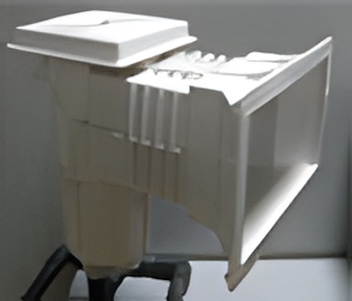 Deep Blue Wide Mouth ABS Skimmer, Square Frame with Round Lid, for Concrete Pools - Image 2