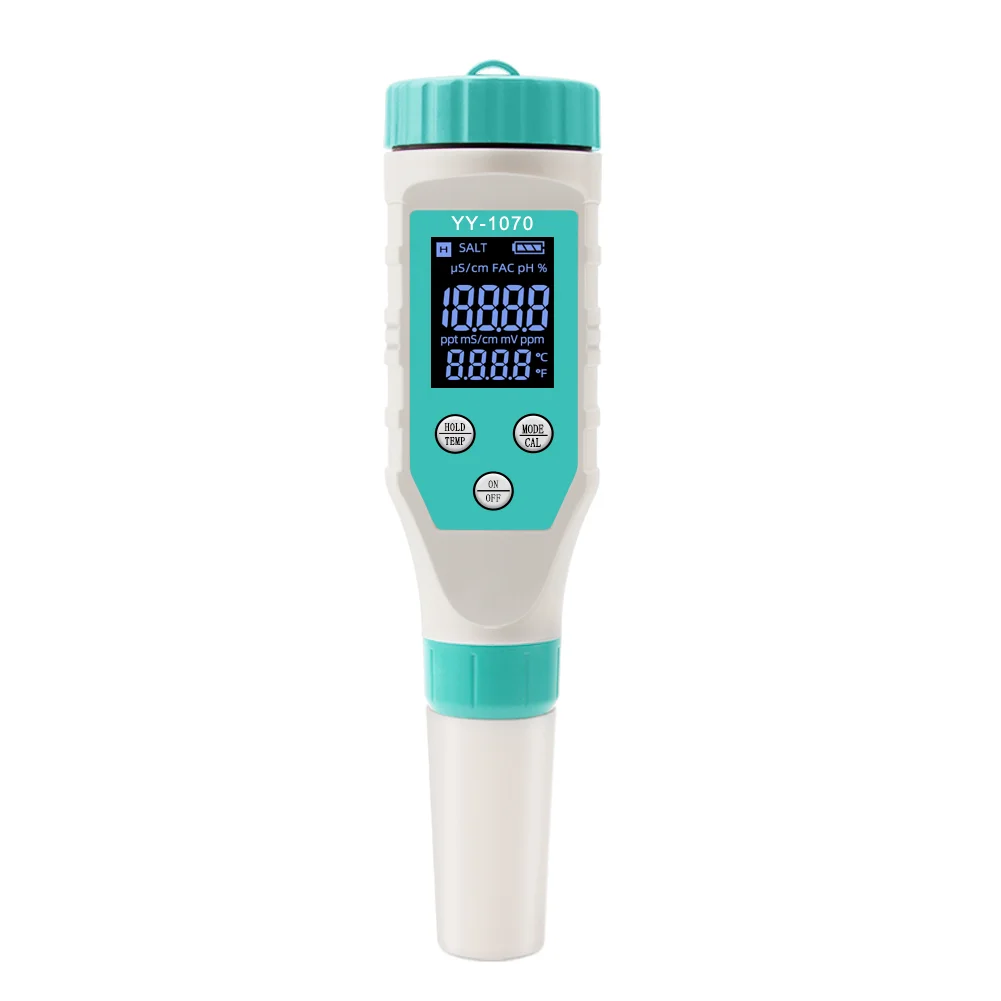 Digital 5-in-1 Water Tester for pH, Chlorine, ORP, Free Chlorine and Temperature Readings - 5 in 1 - Image 2