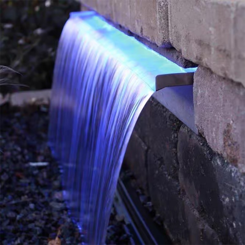 Deep Blue Professional Corrosion Resistant Swimming Pool Waterfall Feature, 1200mm, 35mm Lip - Pro Corrosion WF 1800mm - Image 4
