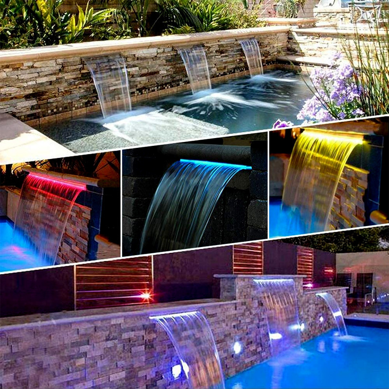 Deep Blue Professional Corrosion Resistant Swimming Pool Waterfall Feature, 1200mm, 35mm Lip - Pro Corrosion WF 1800mm - Image 6