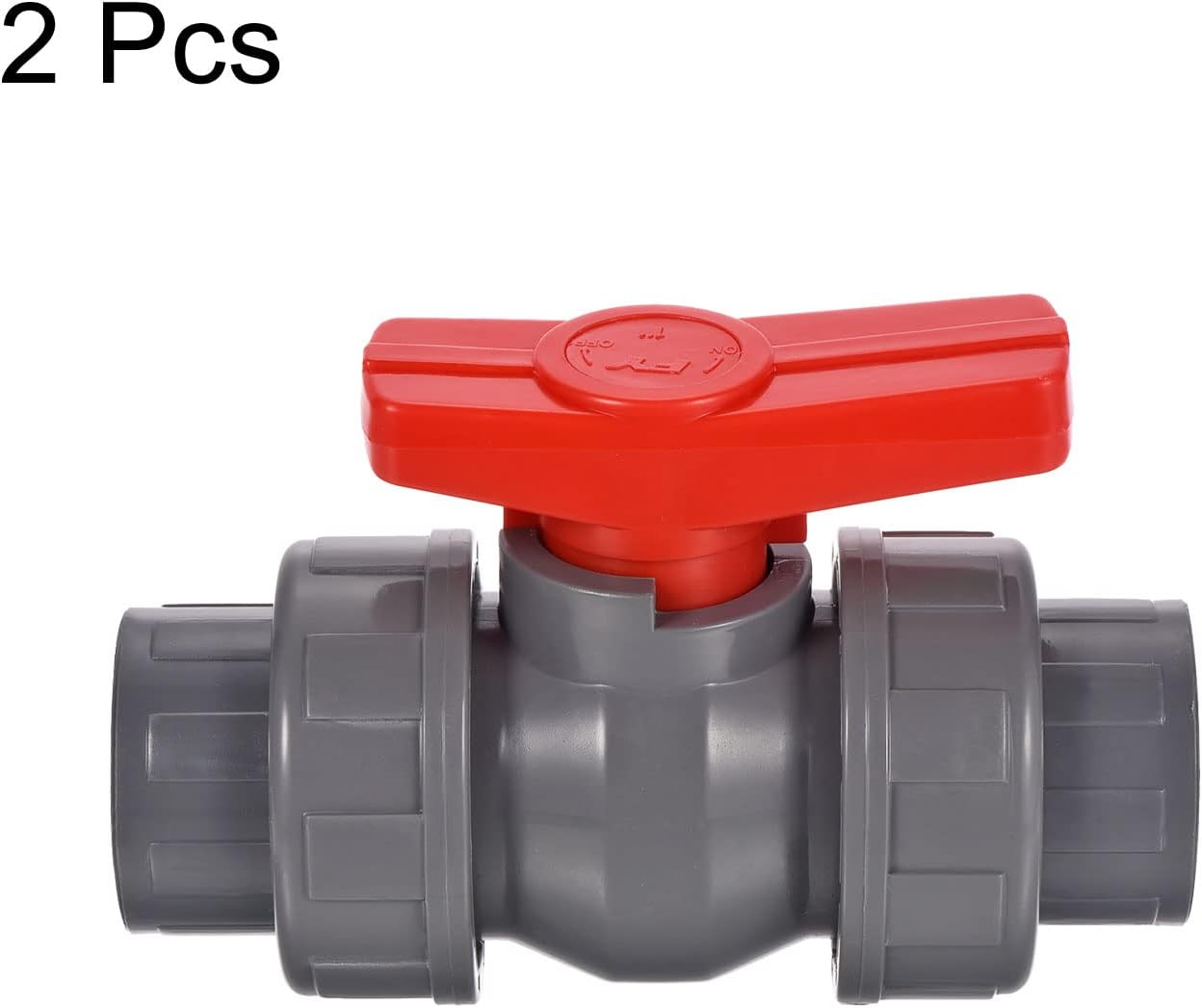 Deep Blue Pro True Union PVC Ball Valve, 1.25 Inch Socket, Heavy Duty (637g) - PVC Ball Valve Socket 1.5Inch - Image 2